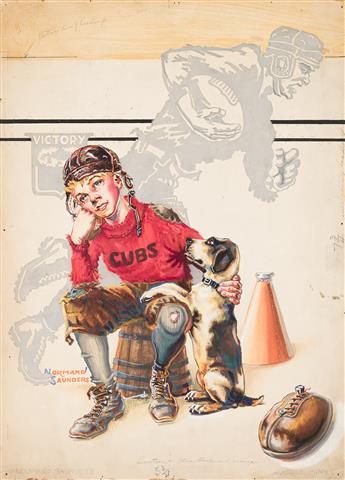 NORMAN SAUNDERS (1907 - 1989) "Victory, Cubs."                                                                                                   